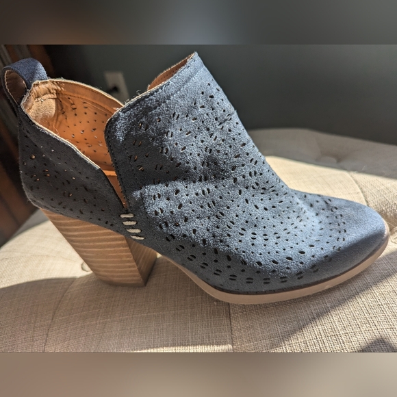 Women's Massini blue ankle boots - size 7.5 - Picture 2 of 6